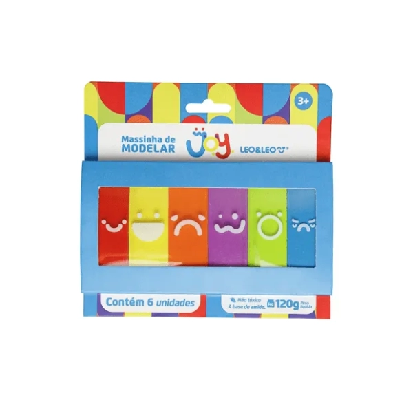 MASSA DE MODELAR JOY BLISTER - 6 CORES LEOELEO - Image 2